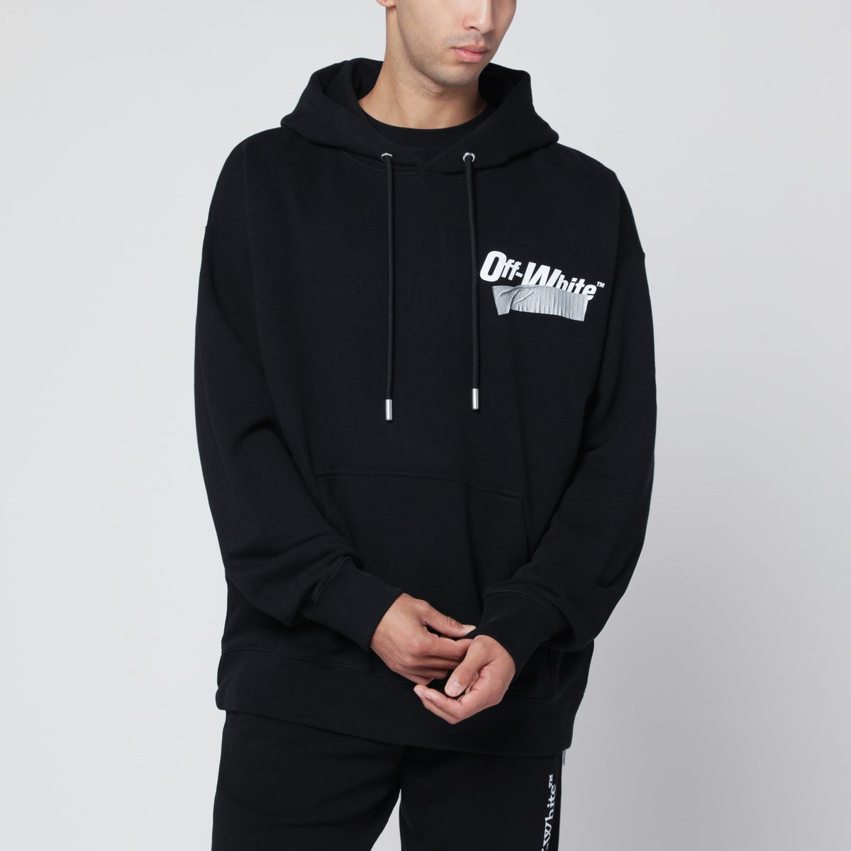 Off Off White™ Black Cupid Tape Skate Hoodie - Image 4