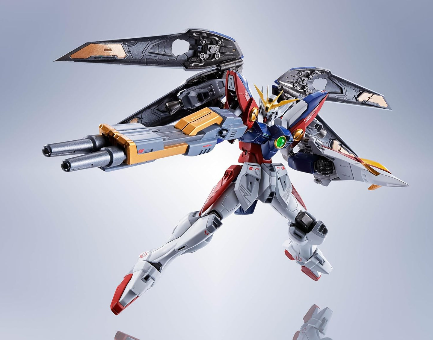 Tamashi Nations Metal Robot Spirits New Mobile Battle Gundam W Side MS Wing Gundam Zero, Approx. 5.5 inches (140 mm), PVC, ABS & Diecast, Pre-painted Action Figure