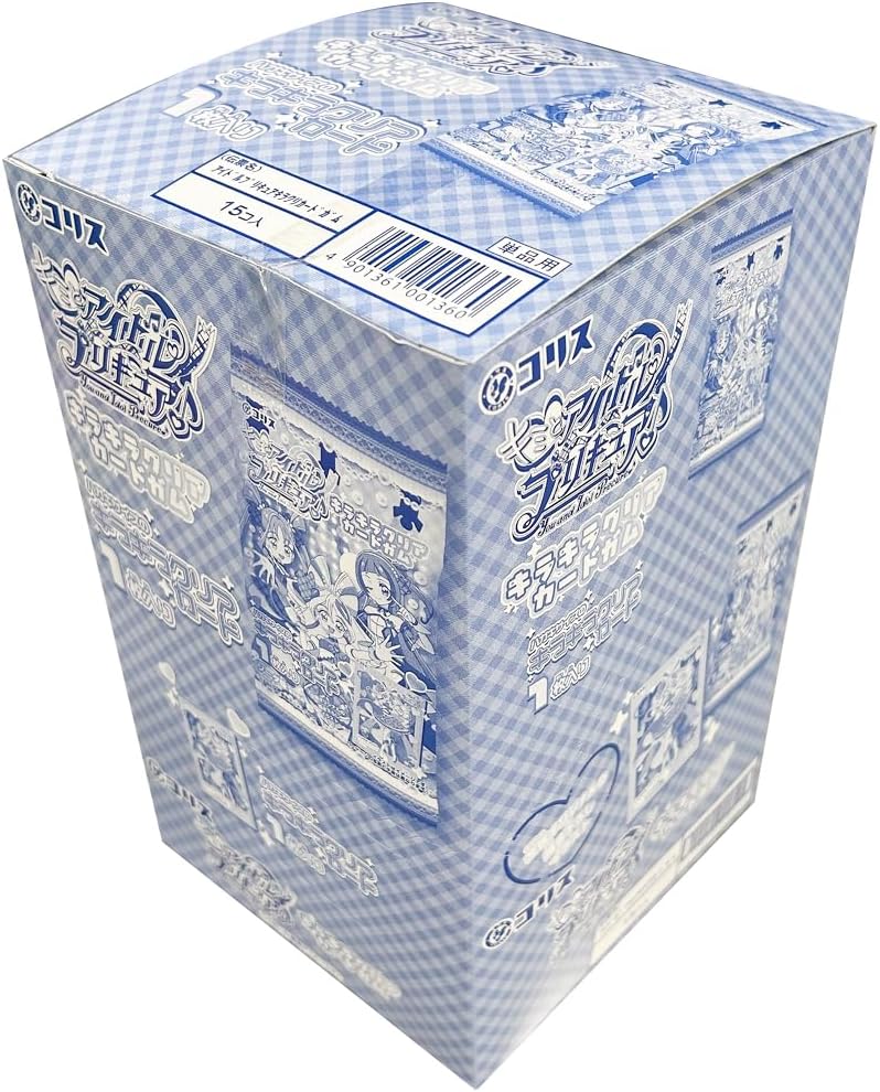 Coris Kimi and The Idol Pretty Cure Sparkling Clear Card Gum, Pack of 15, Candy Toy, Gum
