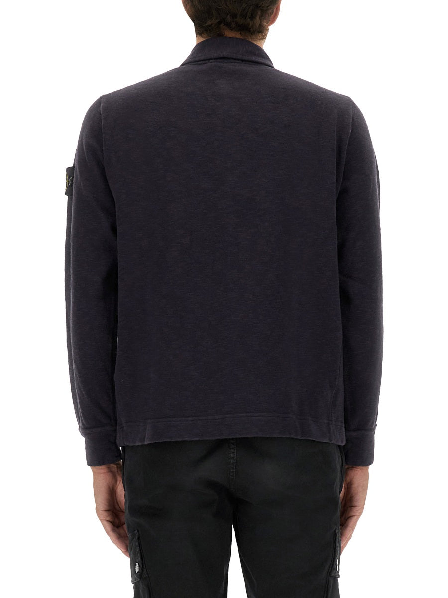 Stone Stone Island Cotton Vanisé Polo Shirt - Image 4