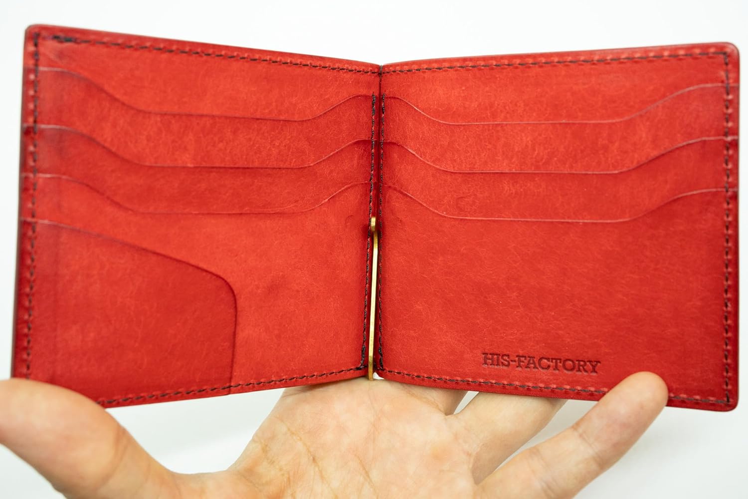 Hizu Factory Money Clip with Coin Purse (New Black x Papabelo / Reverse Stitching Color), New Black x Patello / Stitched Color Inverted