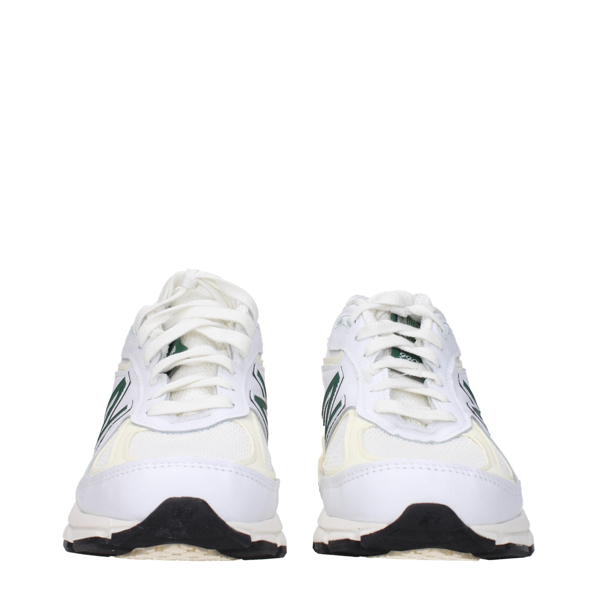 Designer Brand ニューバランススニーカー990マンレザーホワイト/グリーン - Image 4