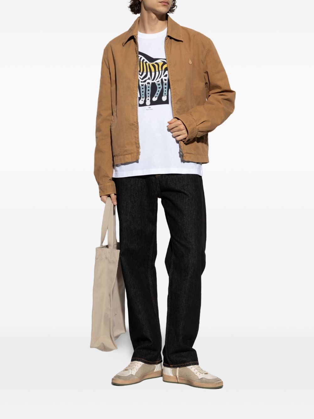 Paul PS By Paul Smith Zebra Print Cotton Tシャツ - Image 4