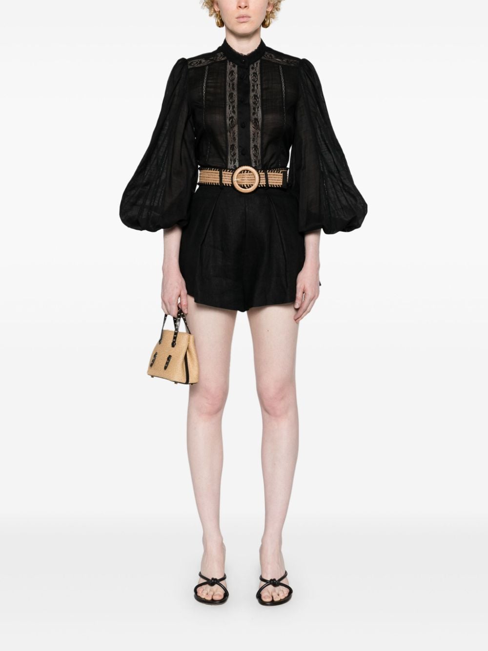 Zimmermann ZIMMERMANN LACE TRIMディテールシャツ - Image 4