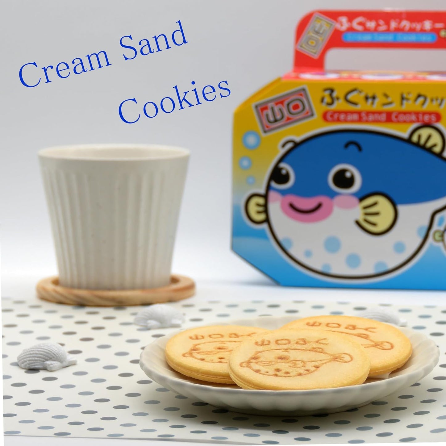 Daiko Bussan Yamaguchi Fugu Sand Cookies, 9 Pieces, Individually Packaged, Yamaguchi Prefecture, Souvenir, Souvenir, Souvenir, Gift