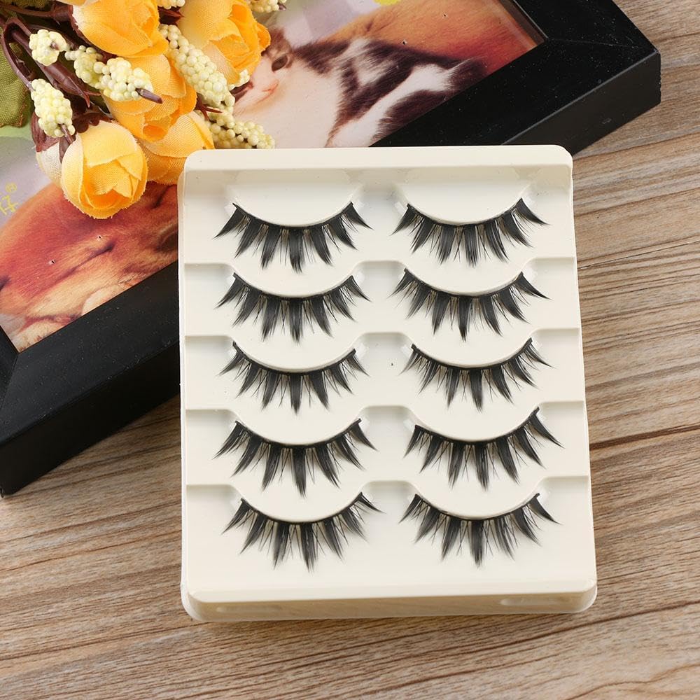 Fake Eyelash Hot Long Thick Beauty Makeup Fashion Natural for 5 Pairs/Set