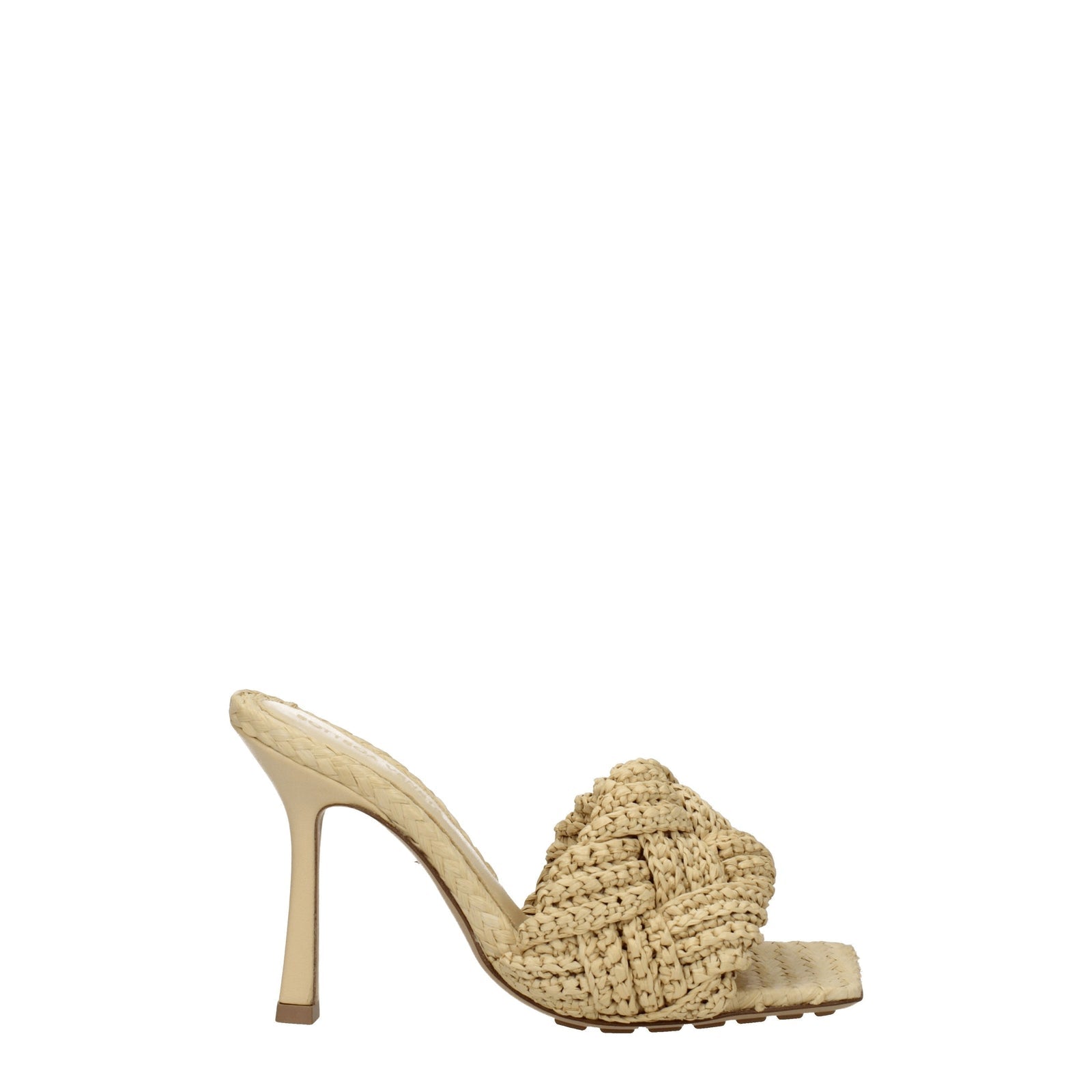 Bottega Veneta Sandals Lido Women Rafia Beige/Cane Sugar - Image 4