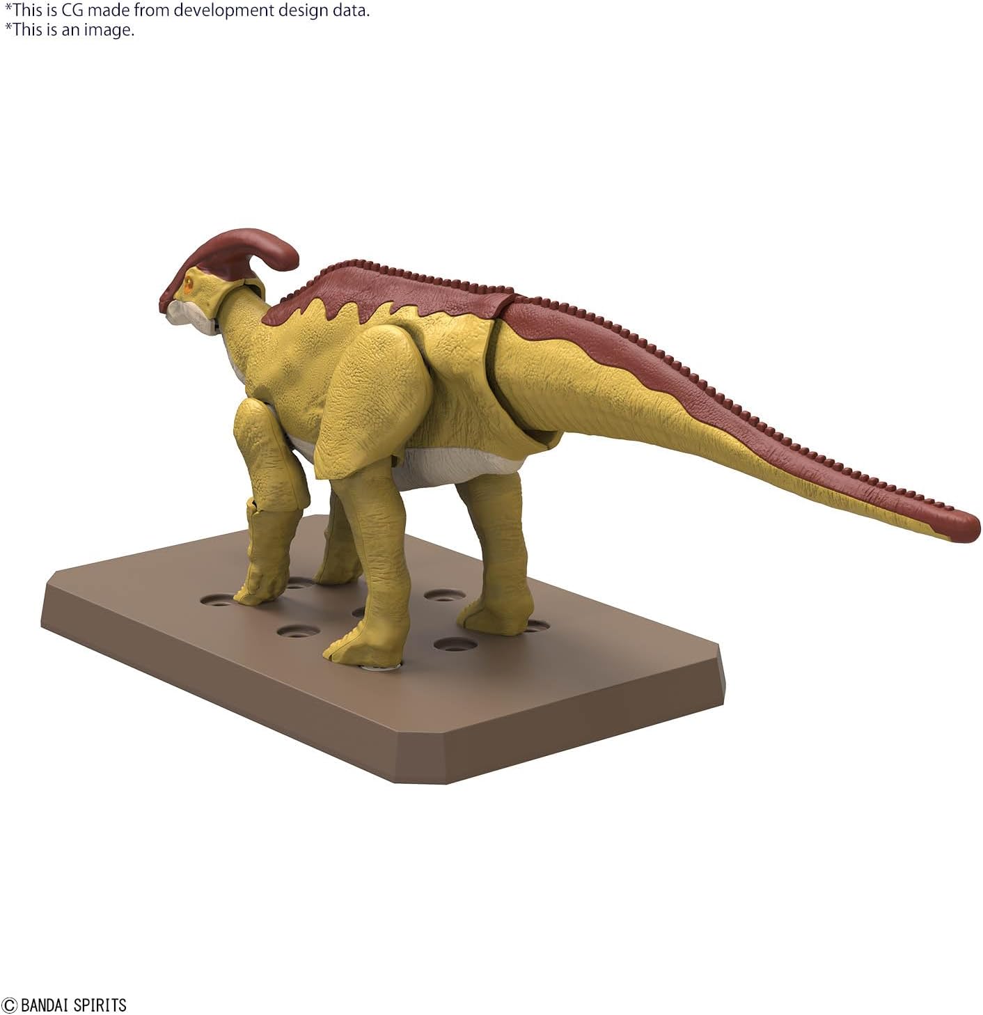 Planosaurus Parasaurolophus Color-Coded Plastic Model