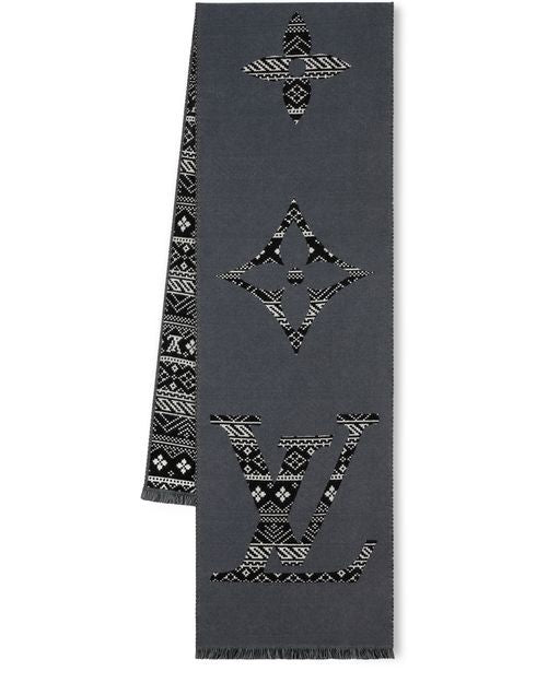 LOUIS VUITTON Monogram Two-Sided Scarf - Image 4