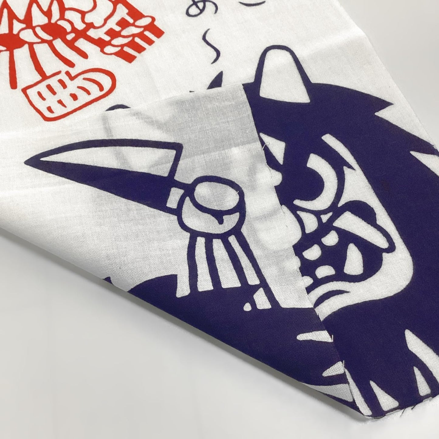 Kyoyu Hand Towel, Made in Japan, Approx. 35.4 x 13.4 inches (90 x 34 cm), 100% Cotton, Akita Tenugui, Local Namahage, Painted, Japanese Goods | Quick drying, present, gift, souvenir