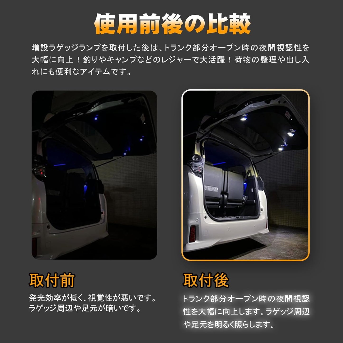 Luggage Lamp (3 Levels of Brightness Adjustment (White Luminous)