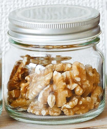 ADERIA M6578 Silver Cap Storage Bottle, 12.8 fl oz (375 ml), Set of 6, Made in Japan, Glass Canister, Airtight Container, Condiment Container, Bottle, Airtight, Coffee Beans