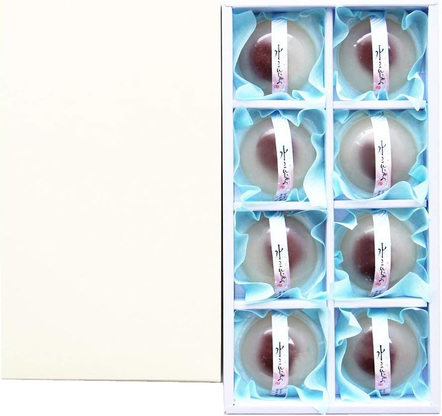 Onakamen Confectionery Gift, Japanese Confectionery Gift, Japanese Sweets, Mizumanju, Zujikan an Purpuru Water Manju (8 Pieces)