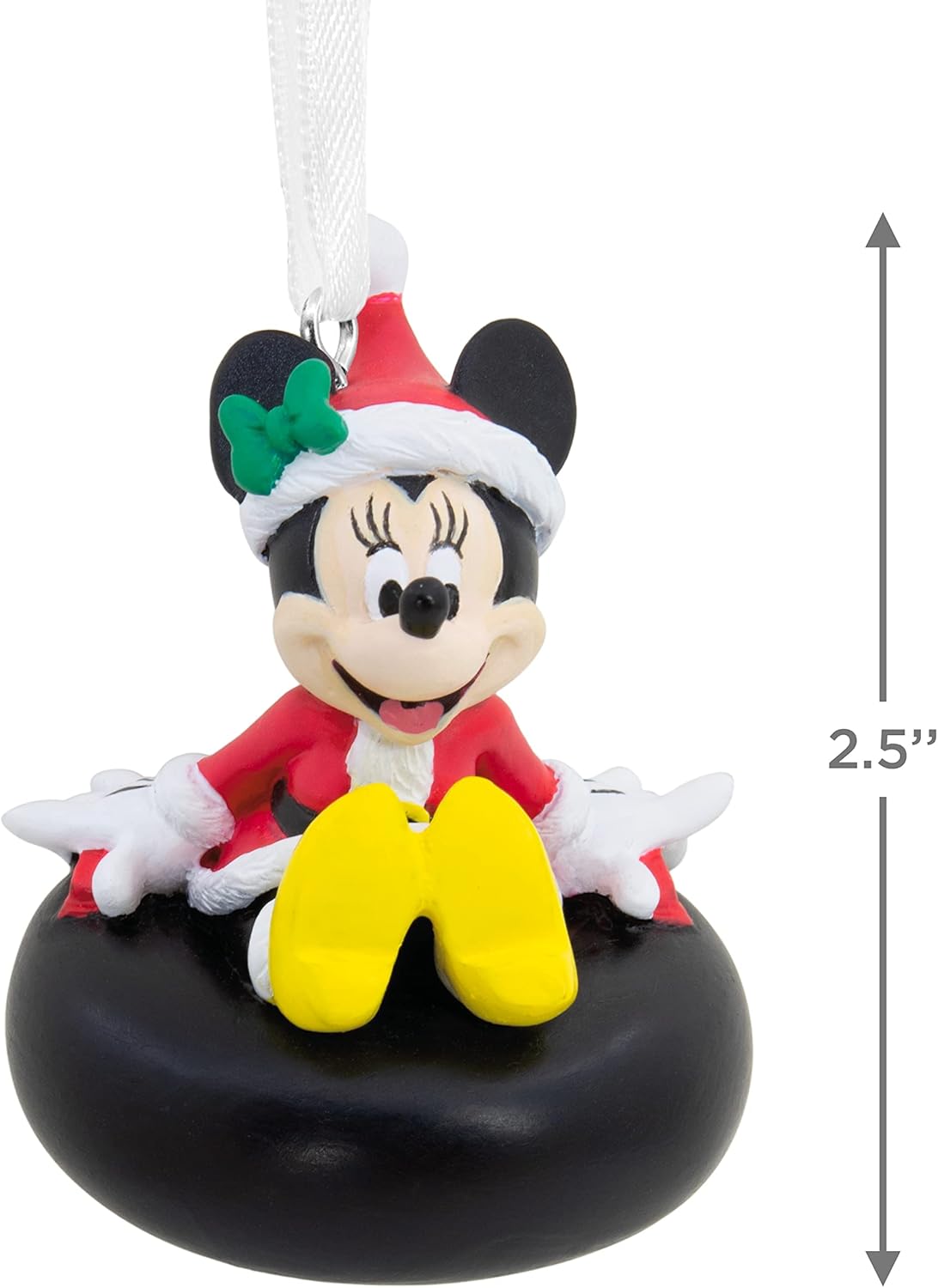Hallmark - Adorno navideño colgante de Minnie Mouse de Disney en tubo de nieve