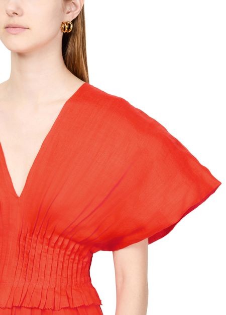 SEA NY Zora solid pleated midi dres - Image 4