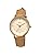 Casio LTP-VT03 Series Analog Quartz Women's Watch, LTP-VT03GL-4B Pale Orange Metallic x Beige Leather