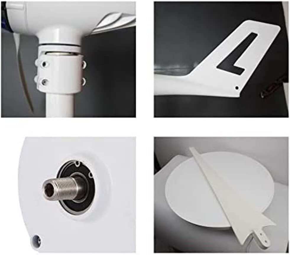 風力タービン、12Vまたは24V DCオートマッチ 小型風力タービンジェネレーター ホームライトまたはボート用、ウィンドコントローラーギフト、12V (12V)