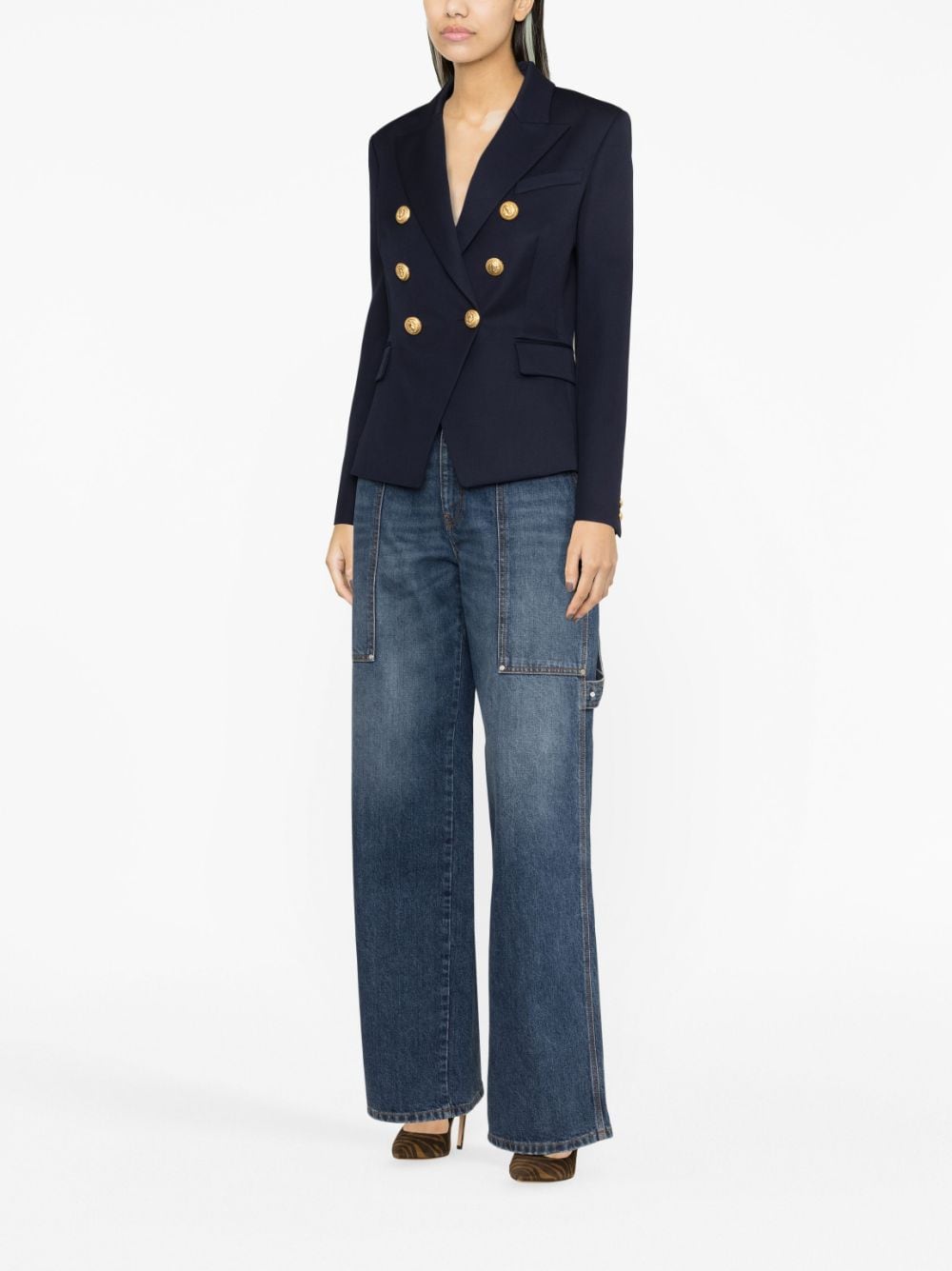 Balmain バルメイン二重胸ウールジャケット - Image 4