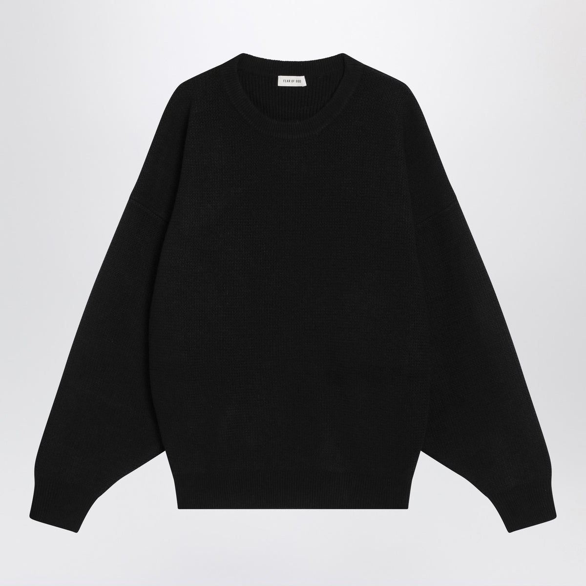 Fear Fear Of God ブラック ウール クルーネック セーター - Image 4
