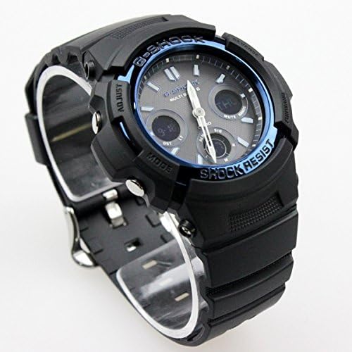 Self-Defense Force Police Officer Entrance Celebration Public Servant G-SHOCK 20 ATM Water Resistant Radio Solar Digiana Plastic Belt Watch for Men (AWG-M100A-1A, AWG-M100B-1A, AWG-M100MR-4A)