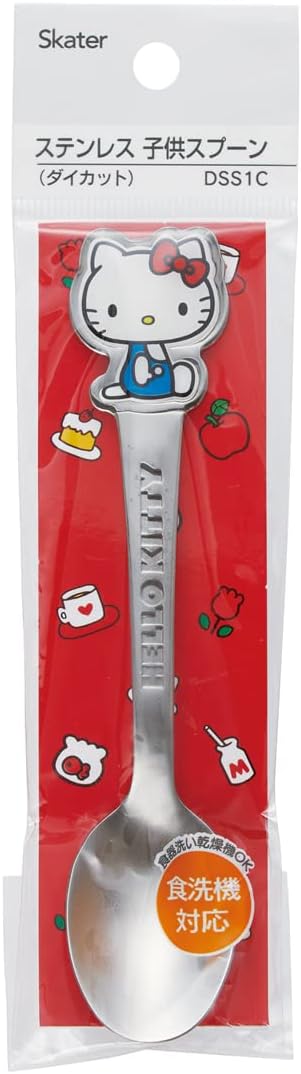 Skater DSS1C-A Hello Kitty Sanrio Children's Stainless Steel Die-Cut Spoon