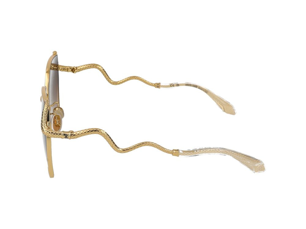 Cavalli サングラスロベルトカヴァッリSRC035 M 0400 ORO GIALLO LUCIDO /16/140 - Image 4