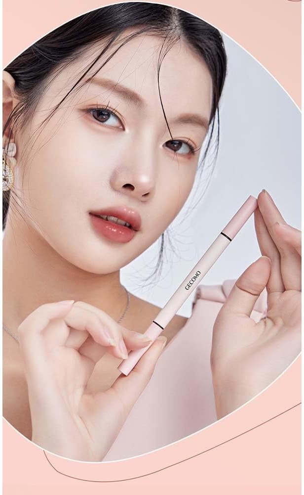 GECOMO [Popular] Double Core Eyeliner, Teardrop Bag Liner, Waterproof Pencil Eyeliner, Pencil & Liquid 2-in-1, Maveni Popular Cosmetics Tightly Closely Tight, Double Line Expert, Shadow Gurege,
