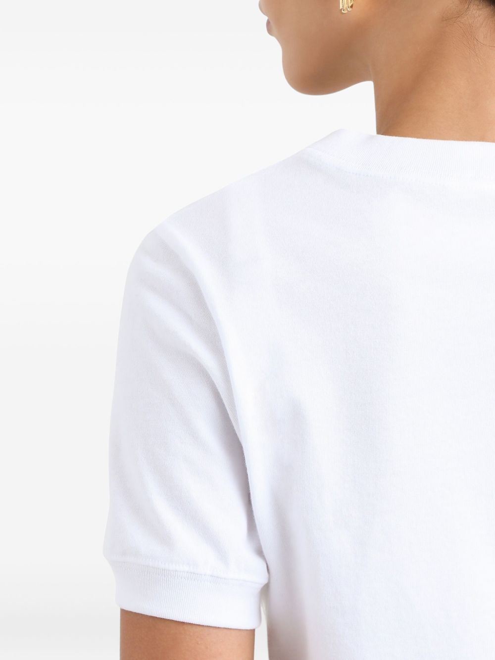 Dolce  Gabbana ドルチェ＆ガッバーナロゴコットンTシャツ - Image 4