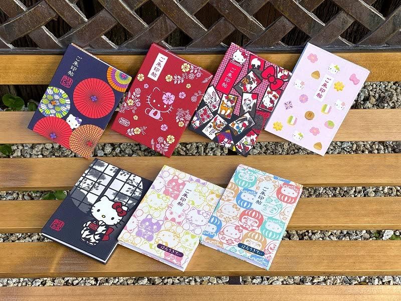 ハローキティ御朱印帳【花かるた】 蛇腹タイプ