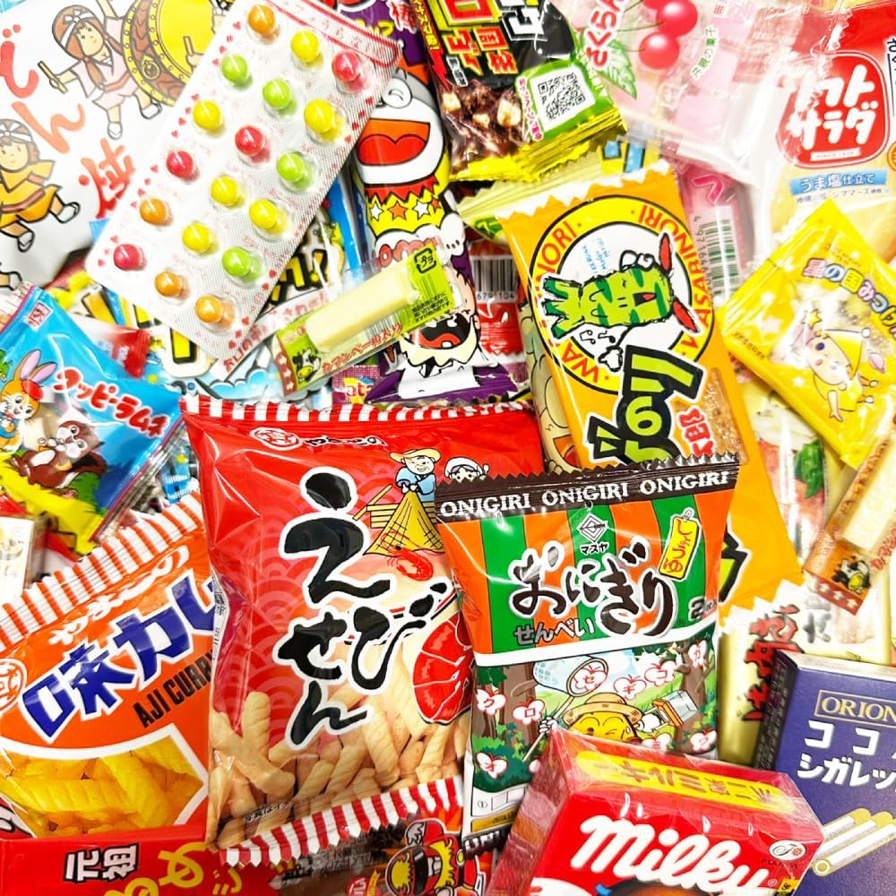 Japanese Snacks Assorted, 40-Piece Set, Treasure Box, Present, Present, Candy