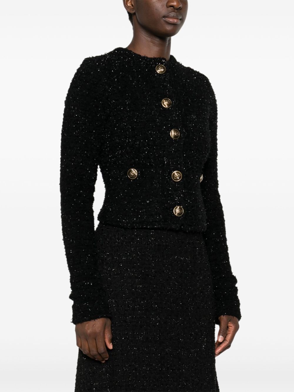 BalenciagaBoucléクロップドジャケット - Image 4