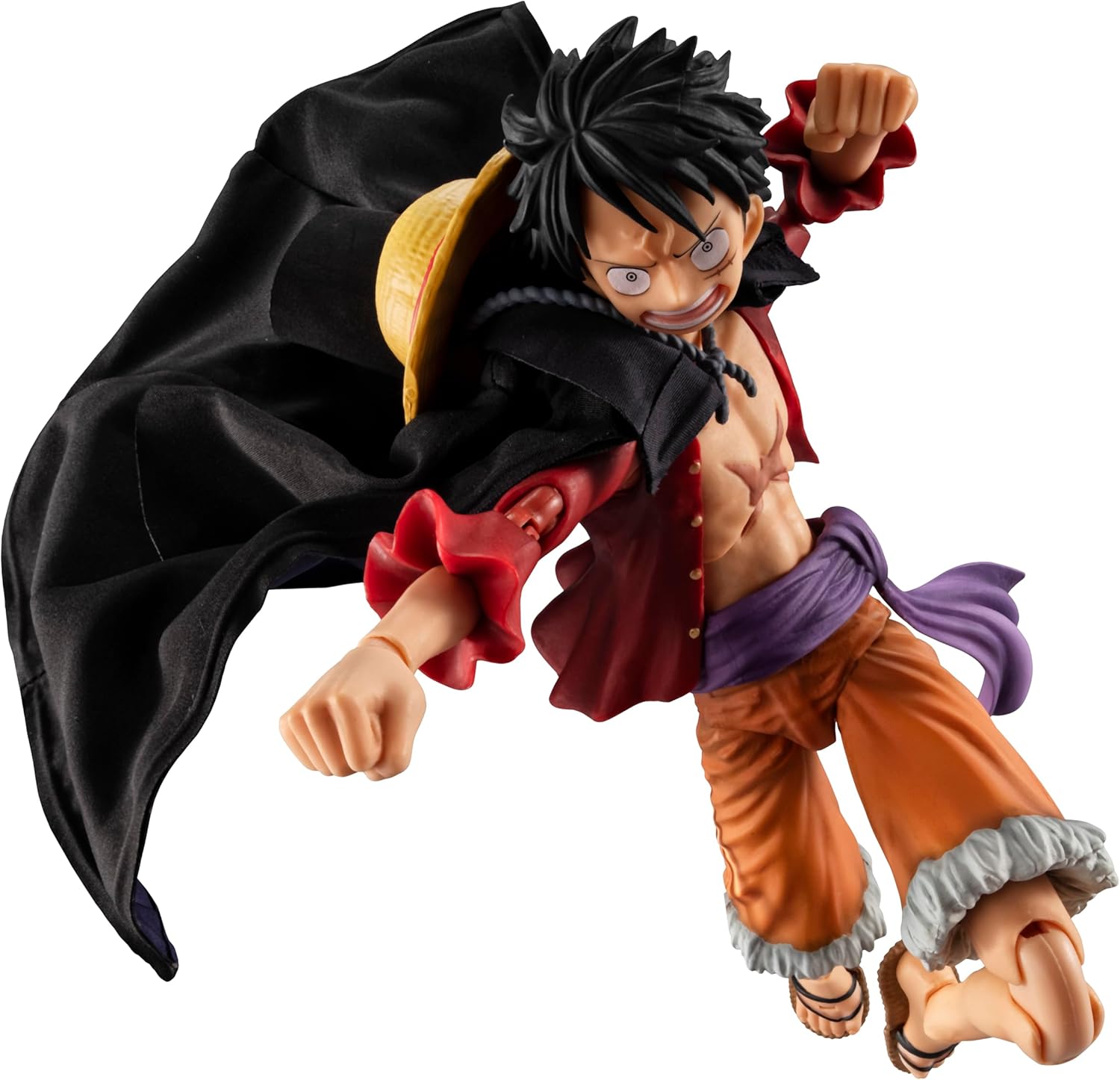 Variable Action Heroes ONE PIECE Monkey D. Luffy Ver.1.5, Approx. 6.5 inches (165 mm), PVC Pre-painted Action Figure
