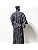 Mitsuhashi Shoji Men's Yukata Gentleman Shijira Yukata with Obi, One-touch Obi, 2-Piece Set, 3-Piece Set (With Seta) Set