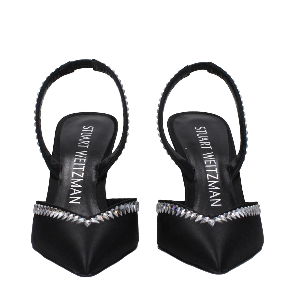 Stuart スチュアートワイツマンサンダルGMCT女性サテンブラック - Image 4