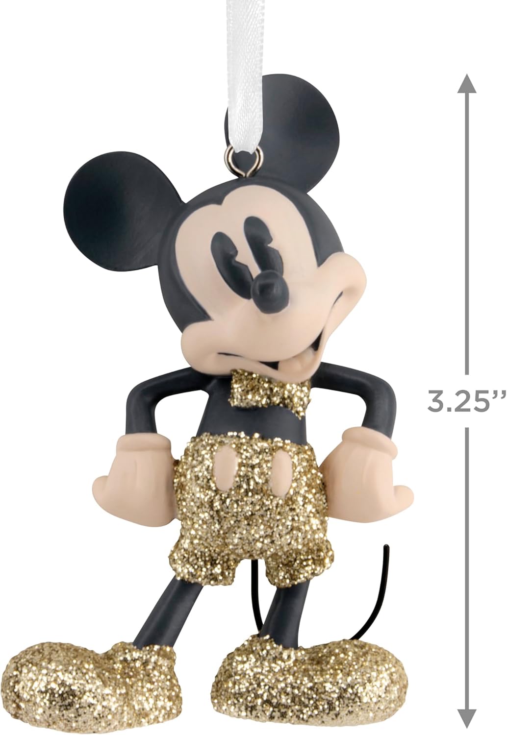 Hallmark Disney - Adorno de Navidad brillante de Mickey Mouse, regalos para fanáticos de Disney