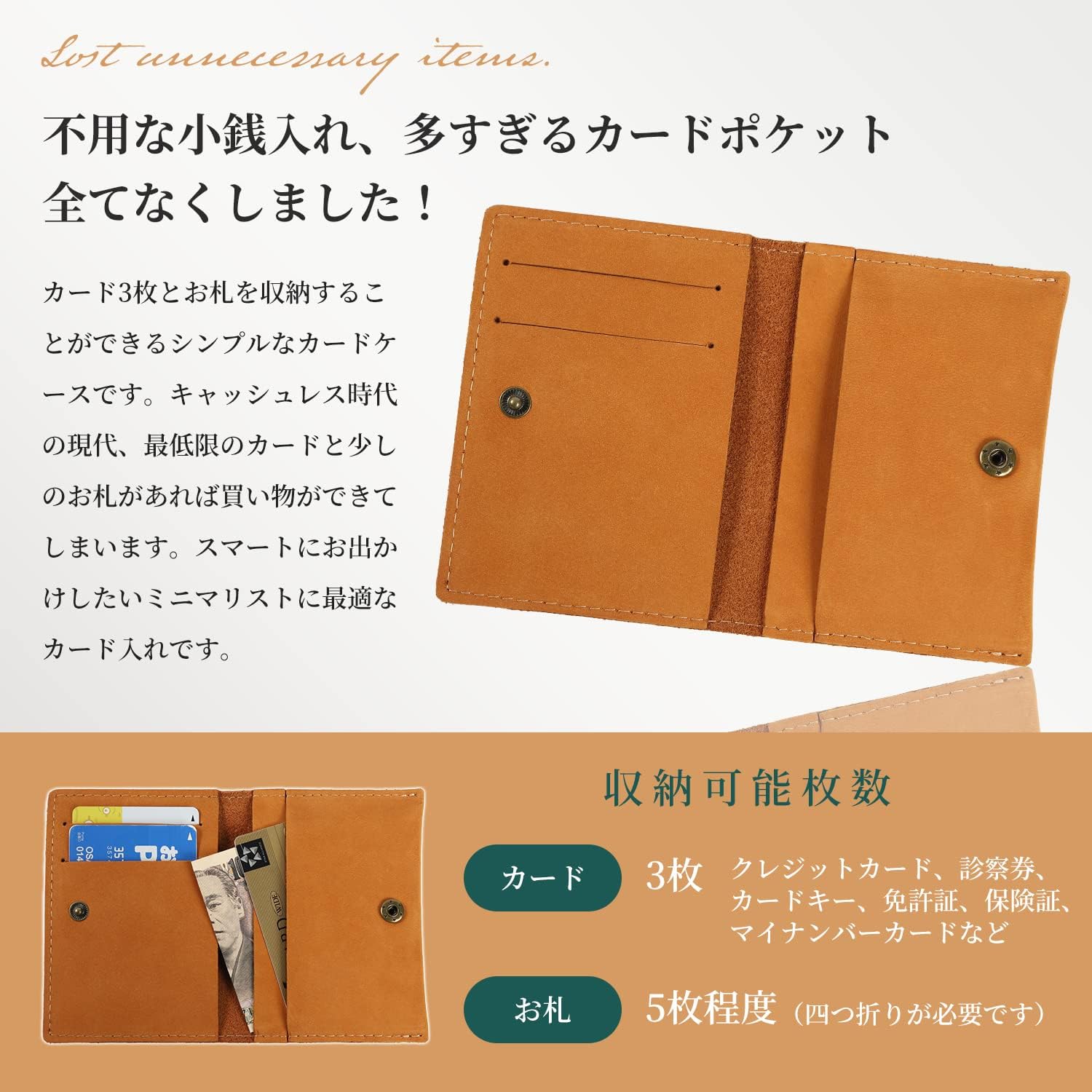 Kameto Bag Manufacturing Men's Credit Card Case, Genuine Leather, Card Slot, Thin, dark brown