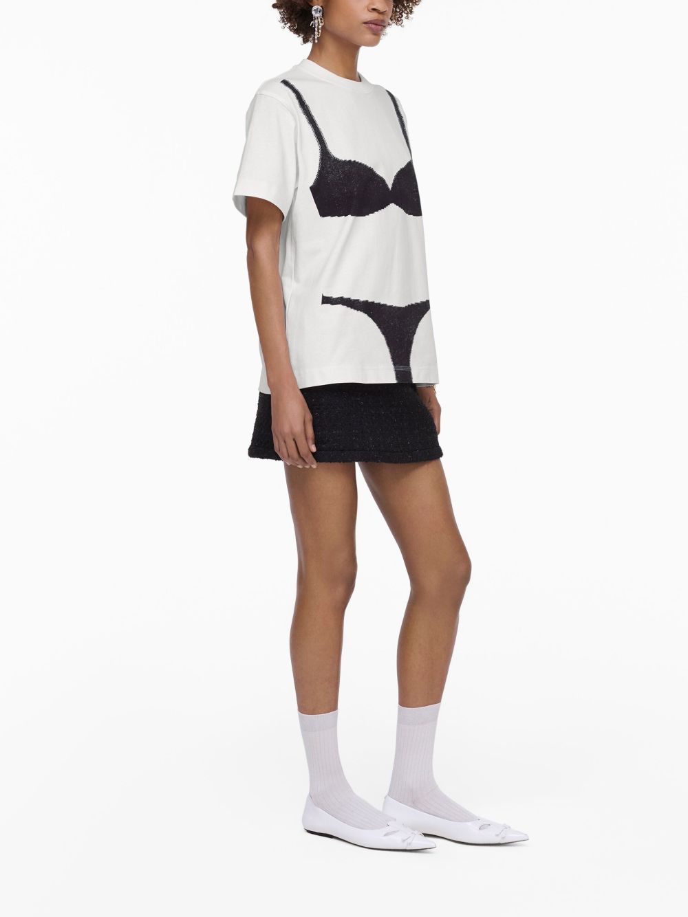 Marc マークジェイコブスプリントコットンTシャツ - Image 4