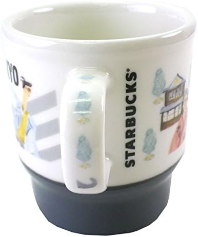 Starbucks Staba, Japan Limited, Tokyo Limited Mug, Renewed Design, People Crossing Sidewalks, Hustle and Hustle of Tokyo City Local Limited, Silver Mug, Ceramic