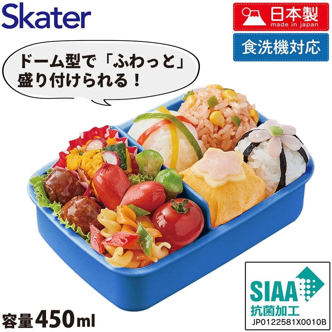Skater (Skater) Bento Box for Kids, 450ml, Fluffy Dome Lid, Lunch Box, 1-Tier, Made in Japan, Splatoon 3, Boy, RBF3ANAG-A