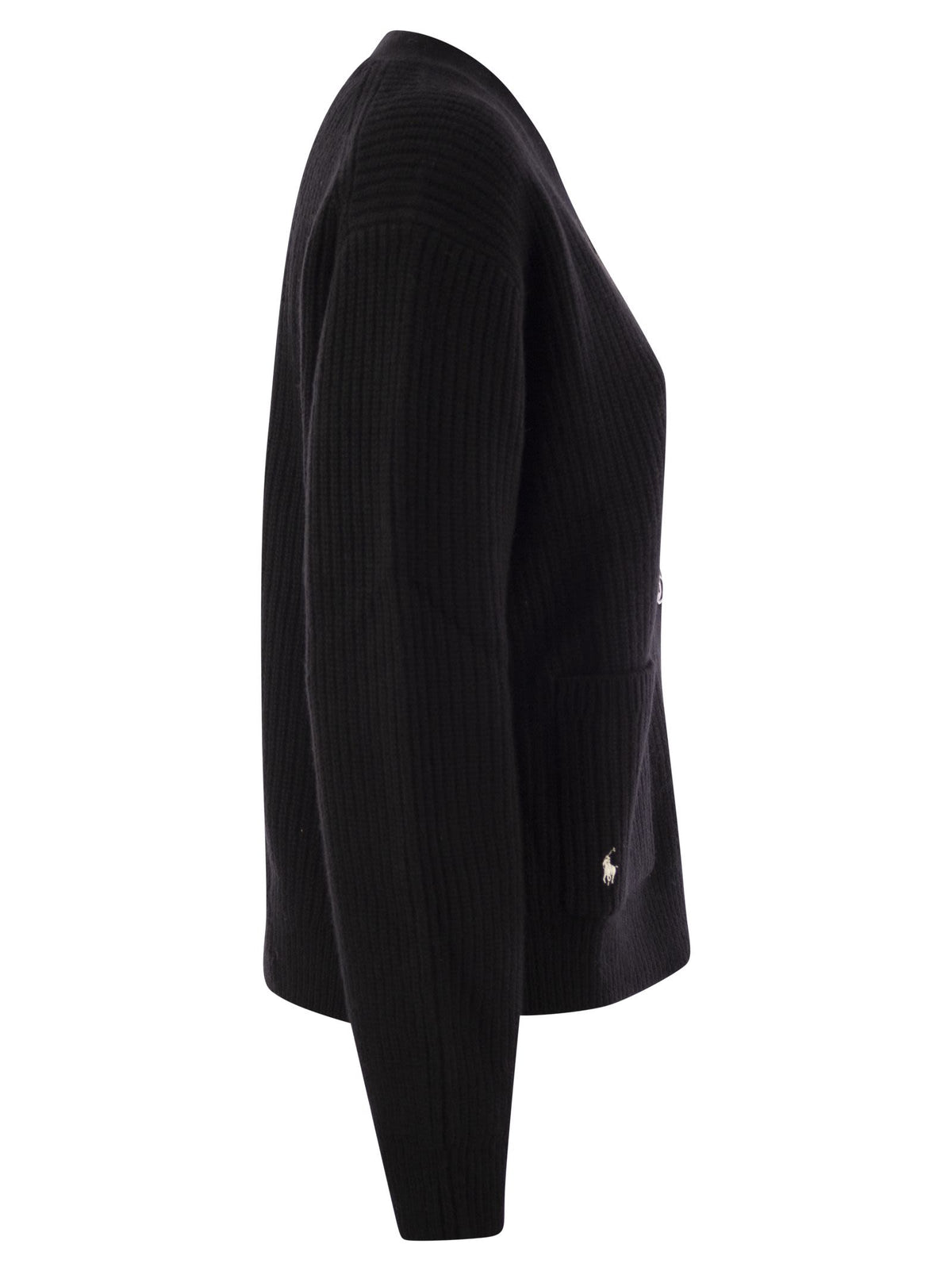 Polo ポロラルフローレンウールとカシミアvネックカーディガン - Image 4