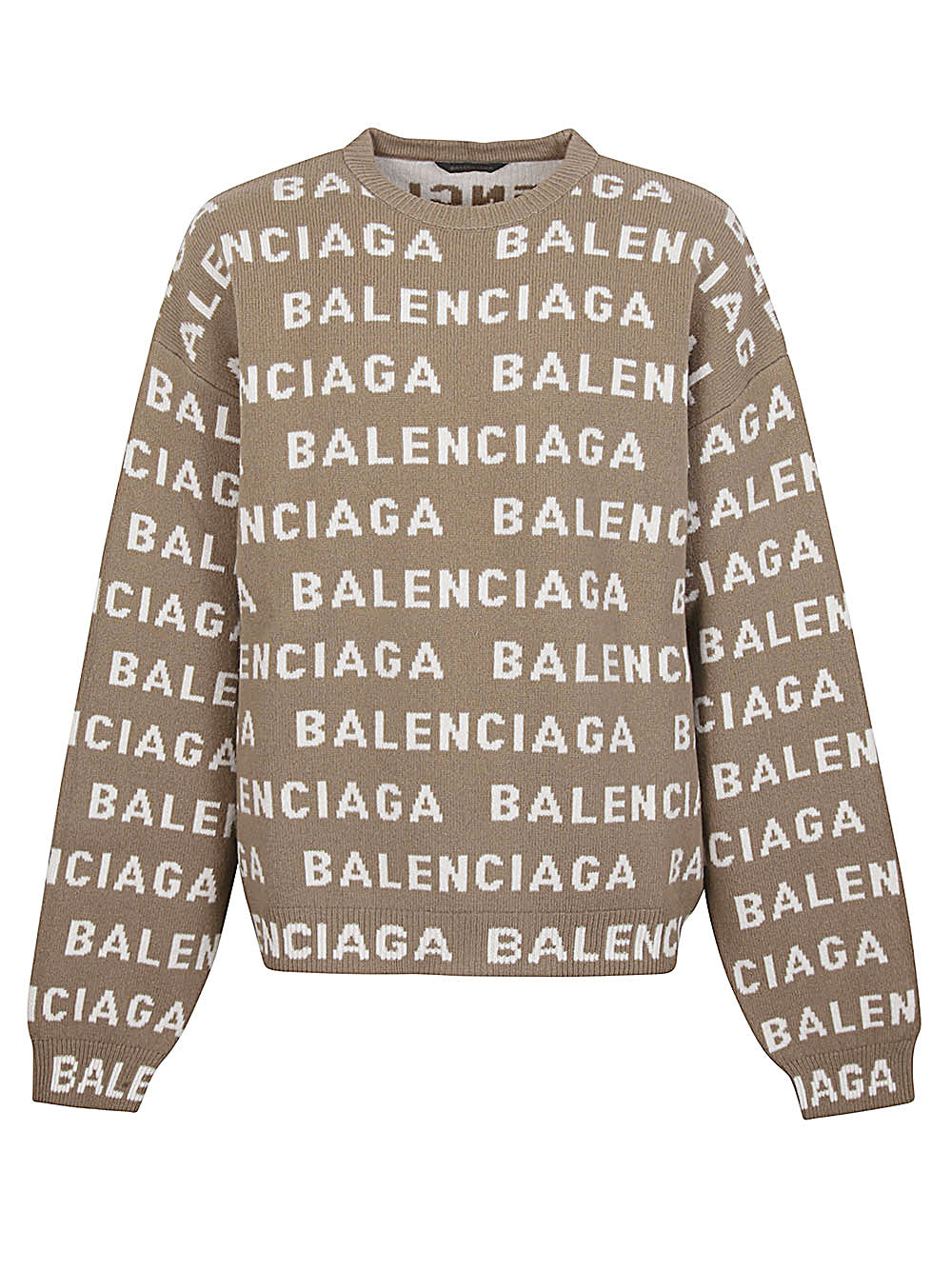 Balenciaga Balenciaga Allover Logo Crewneck Seater - Image 4