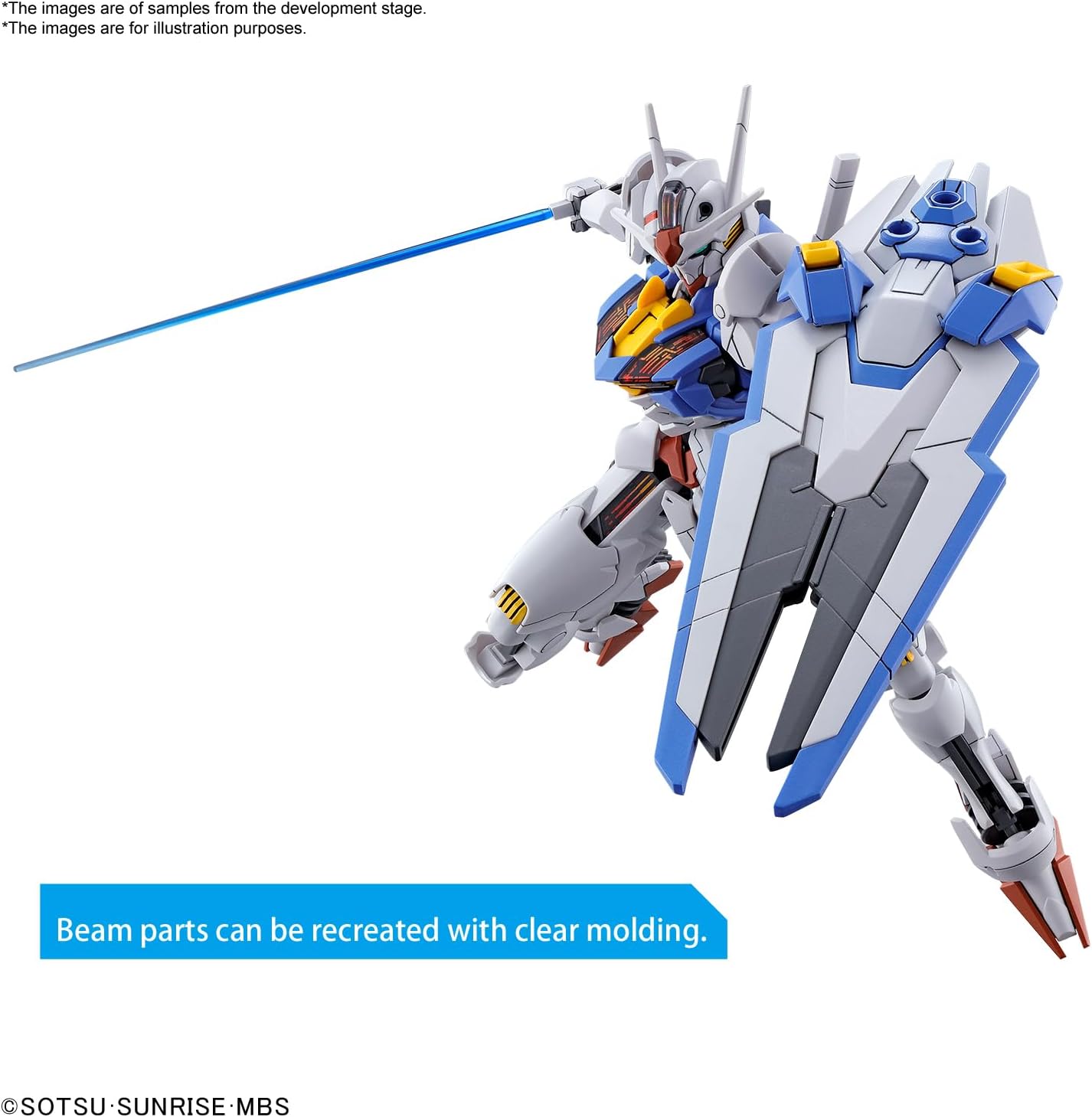 Bandai Spirits HG Mobile Suit Gundam Witch of Mercury Gundam Aerial, 1/144 Scale, Color-Coded Plastic Model