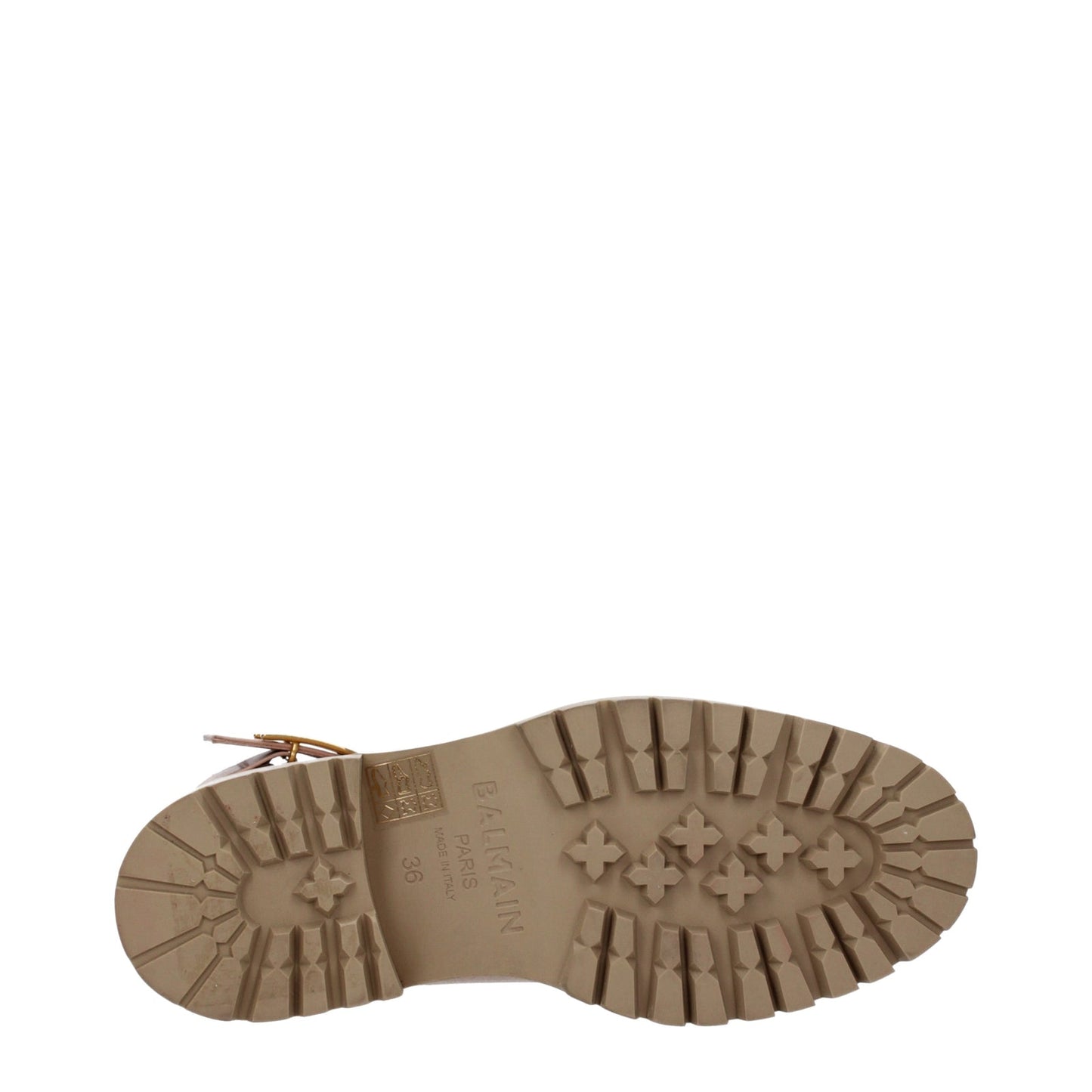 Balmain Boots Women Leather Beige - Image 4