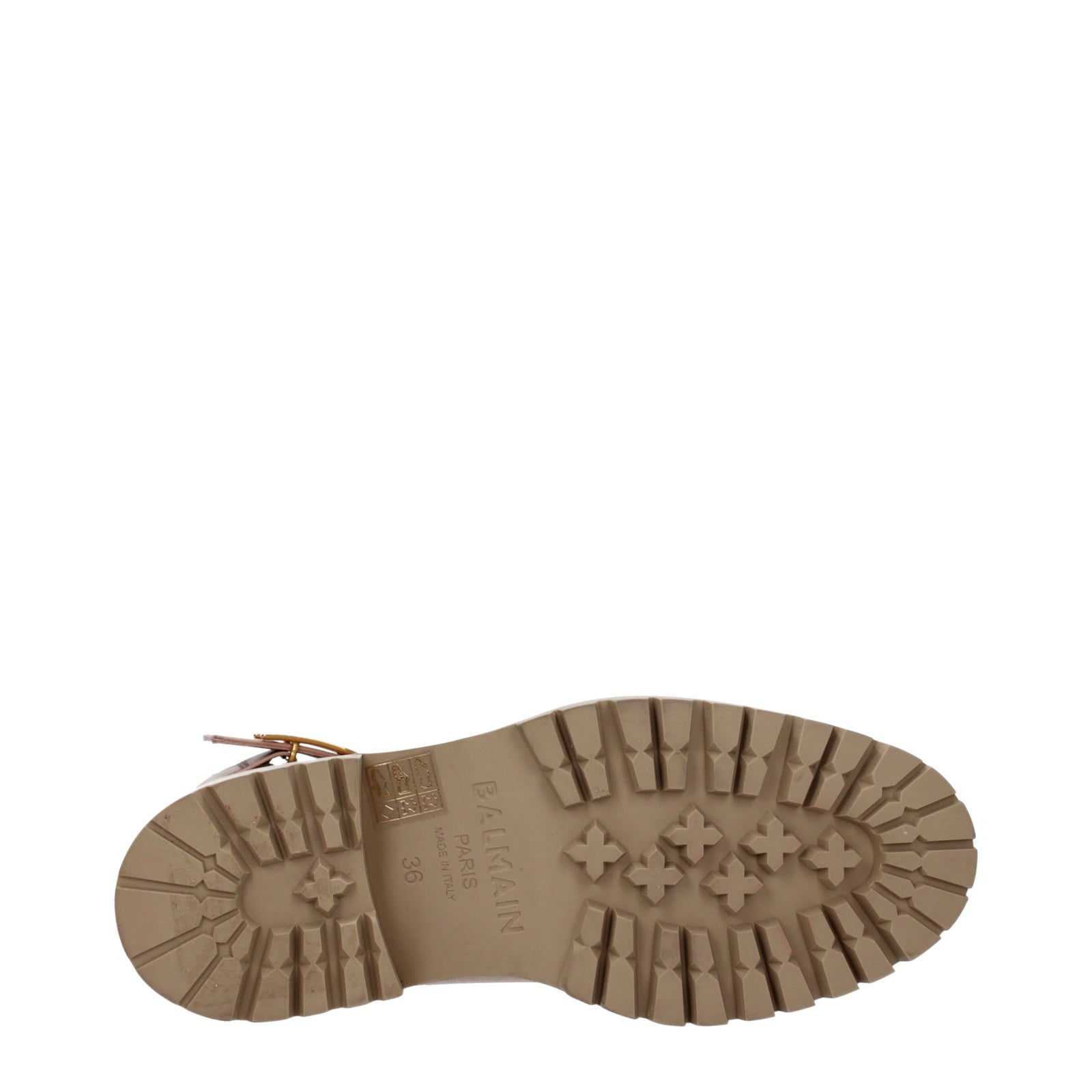 Balmain Boots Women Leather Beige - Image 4
