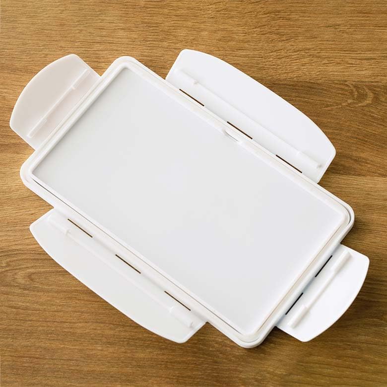 DEAN & DELUCA Lunch Box, Medium, White, 27.6 fl oz (800 ml), Microwavable, Dishwasher Safe, Bento Lunch Box, Compact, Simple