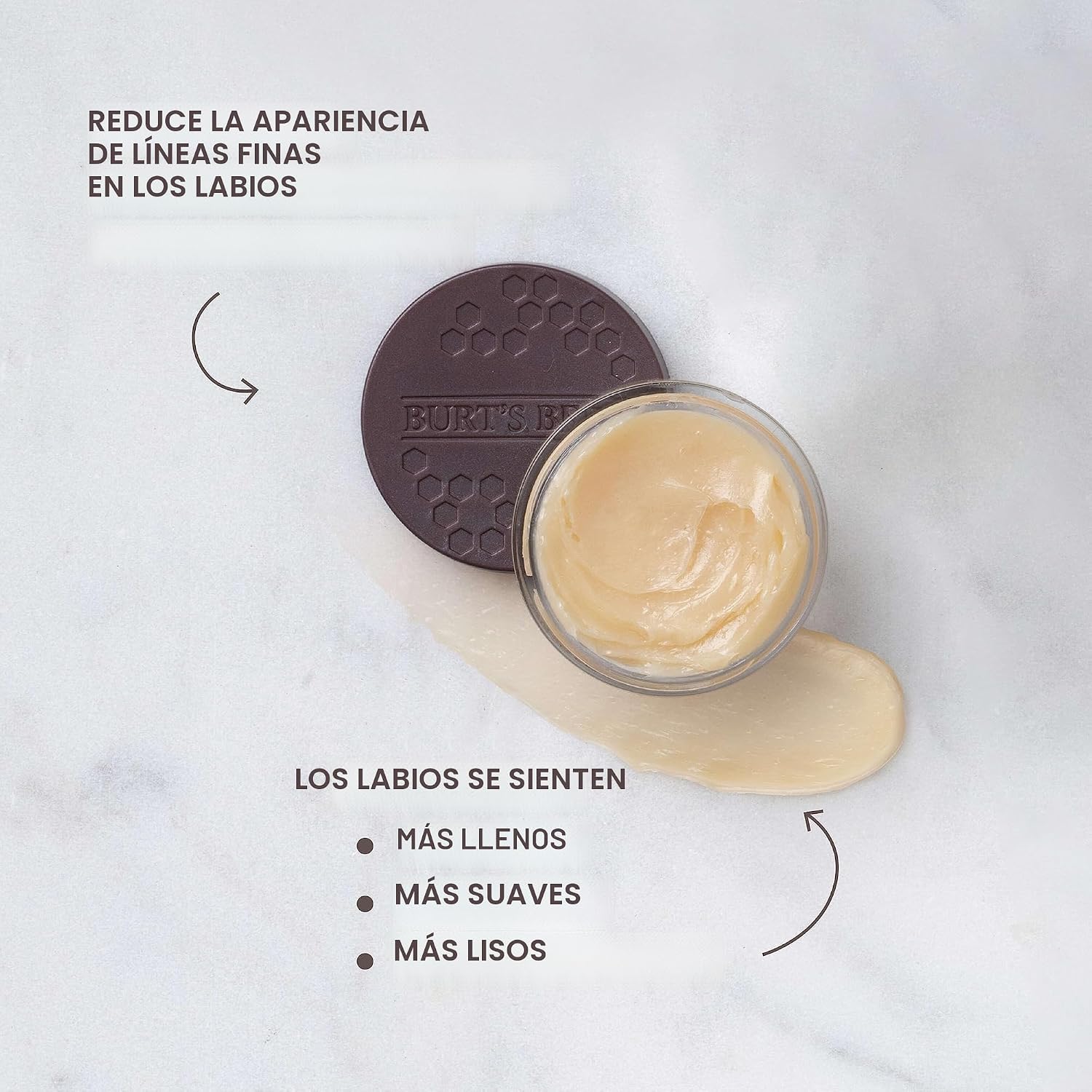 Burt's Bees Tratamiento intensivo de labios original durante la noche, hidratante, restaurador, reduce las líneas finas, vitamina E, aceites de ceramidas, cuidado de labios de origen natural, 0.25