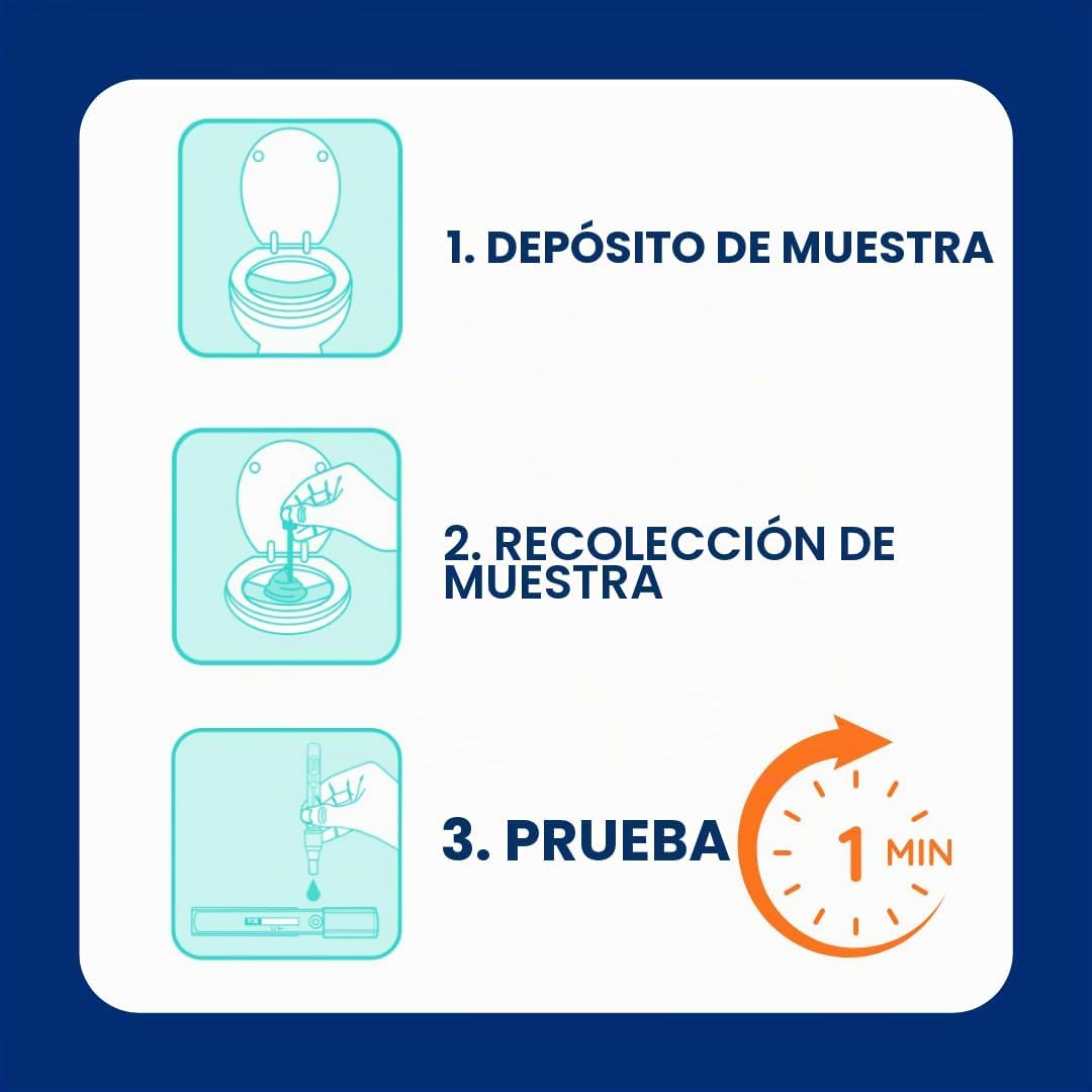 Reese's ColoTest, Kit de Prueba de Sangre Oculta Fecal Inmunoquímica FIT en Casa, 1 Unidad, Fácil de Usar para la Detección de Salud del Colon, Detecta Sangre Oculta en las Heces, Resultados en 1