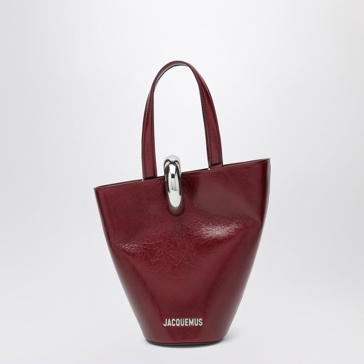 Jacquemus Jacquemus Burgundy The Small Bambola Bag - Image 4