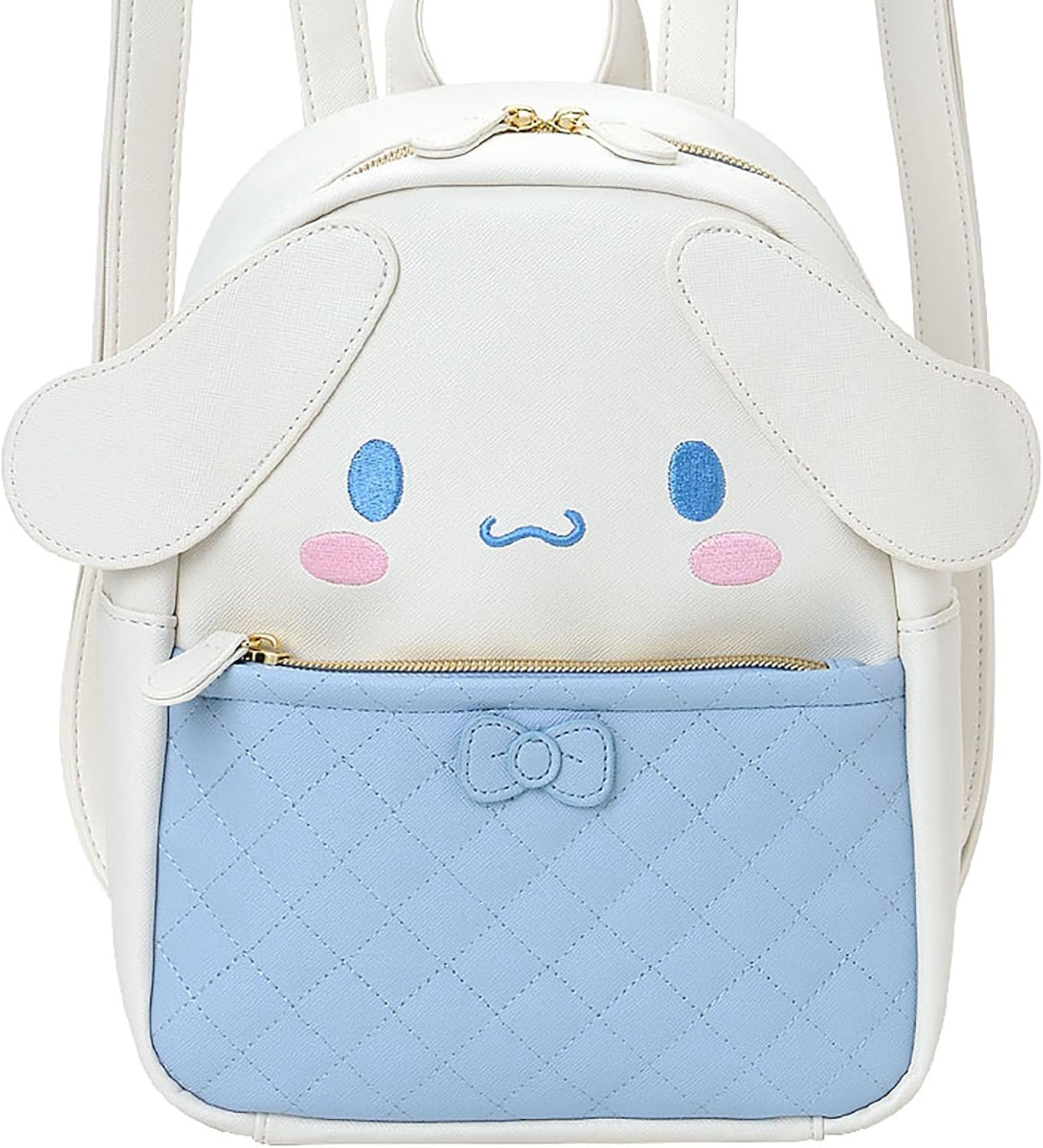 Sanrio (SANRIO) Cinnamoroll Face Backpack, PU Leather, Suitable for Ages 3 and Up, 157775