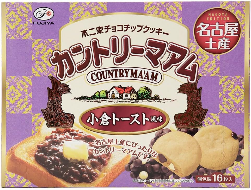 Fujiya Nagoya Limited Country Mam Ogura Toast Flavor, Pack of 16